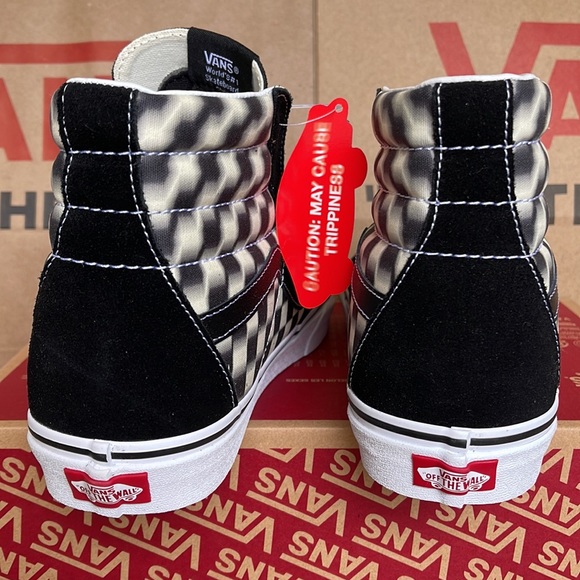 Vans Sk8-Hi Blur Checkerboard Black/Classic sneakers Men’s - Picture 14 of 16
